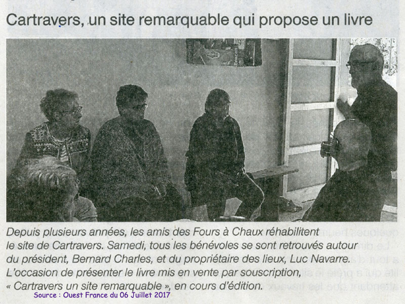 Souscription livre des Fours a Chaux